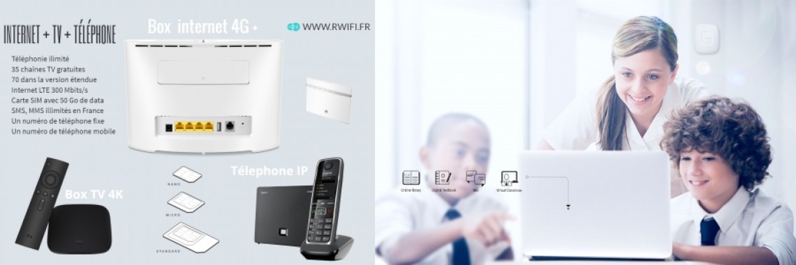 Box 4G TV Téléphone